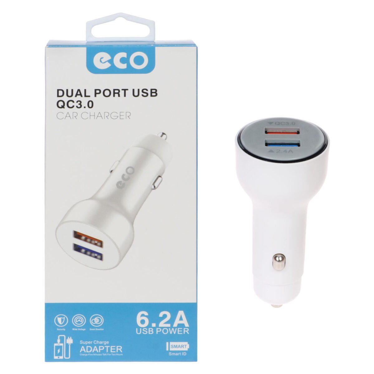 شارژر فندکی 30W فست اکو مدل ECO DK-603