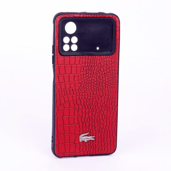 Cover Case For Xiaomi Poco X4 Pro 5 قاب گوشی شیائومی Poco X4 Pro مدل پوست ماری کروکودیل قرمز