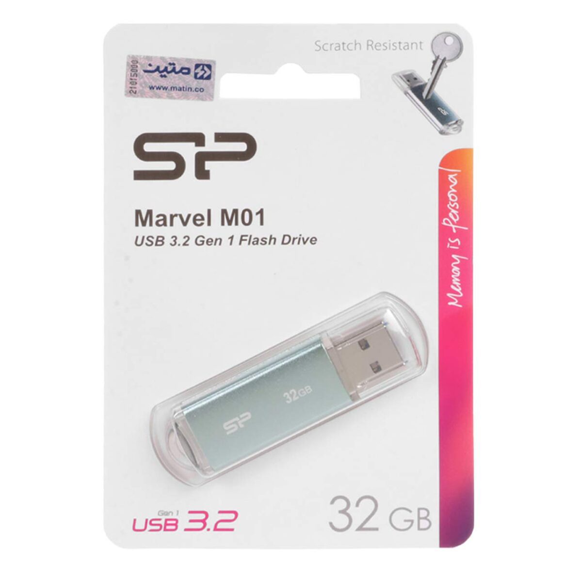 فلش مموری سیلیکون پاور مدل Marvel M01 ظرفیت 32 گیگابایت