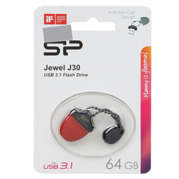 فلش مموری سیلیکون پاور 64 گیگابایت USB3.1 مدل JEWEL J30
