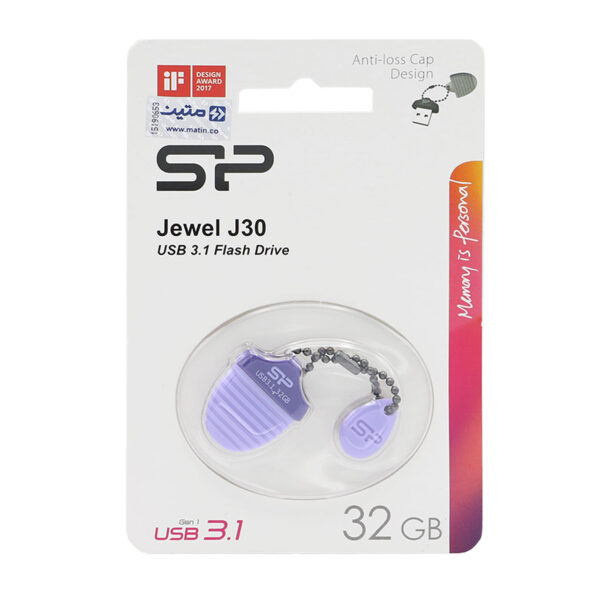 فلش مموری سیلیکون پاور 32 گیگابایت USB3.1 مدل JEWEL J30