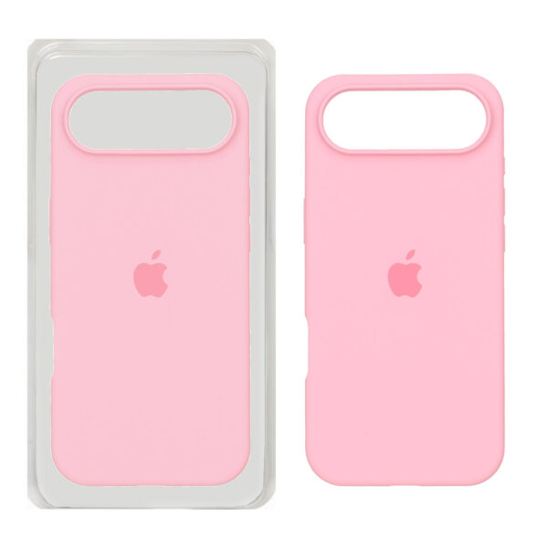 قاب iPhone 17 Air سیلیکونی پاک کنی اورجینال صورتی