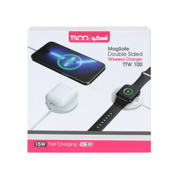 شارژر وایرلس تسکو مدل TTW 100
