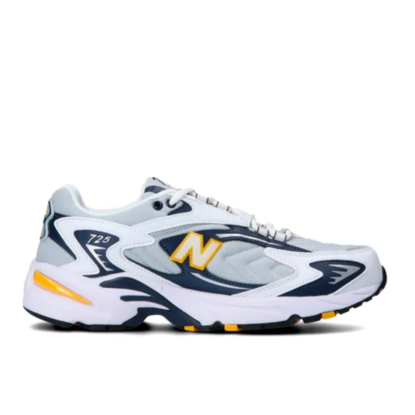 کتونی نیوبالانس سرمه ای زرد مدل New Balance 725